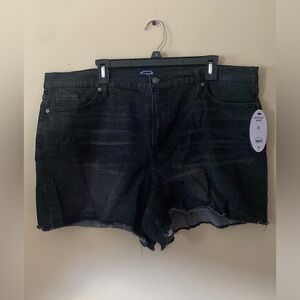 Scoop Black Denim Shorts